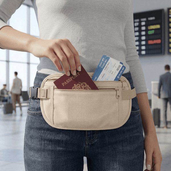 Ceinture de Voyage Antivol Rose Vif - | AïtaVia