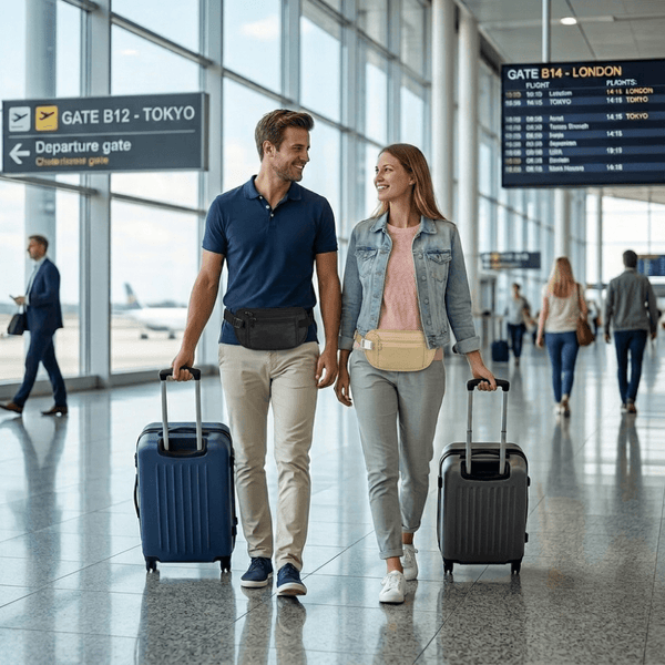 Ceinture de Voyage Trekking Jaune Sable - | AïtaVia