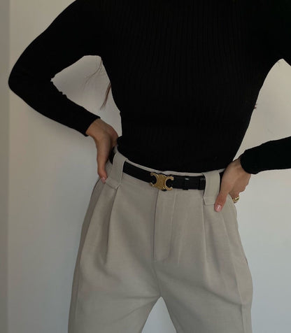 Ceinture Femme - Boucle Dorée - Style Chic