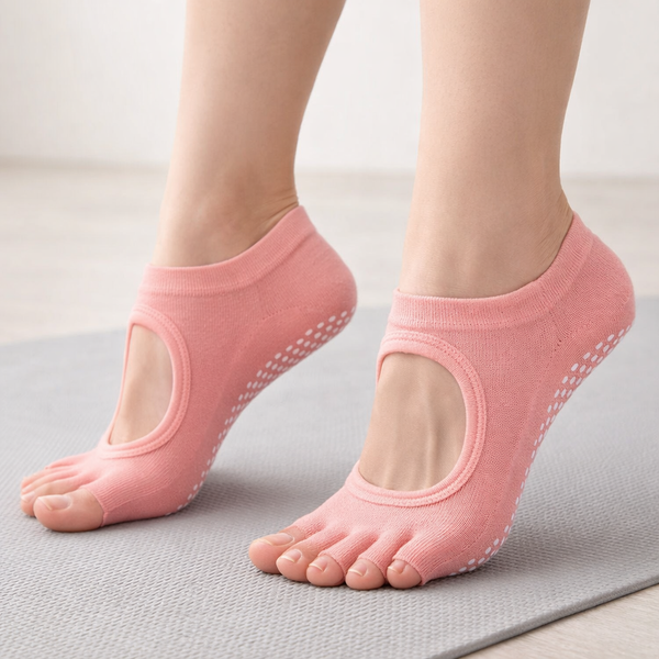 Chaussettes de Pilates à Cinq Orteils pour Femmes