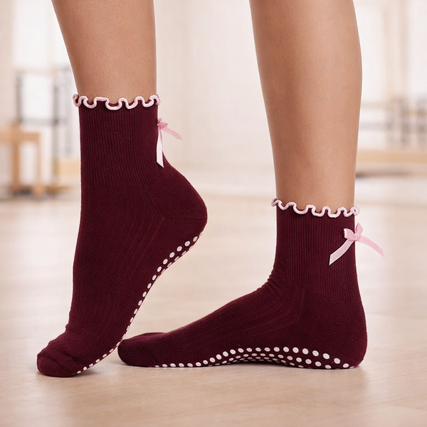 Chaussettes Pilates Antidérapantes pour Femmes - Confort Optimal