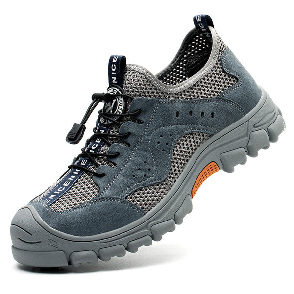 Chaussures de sécurité et de travail respirantes avec bout en acier pour hommes et femmes