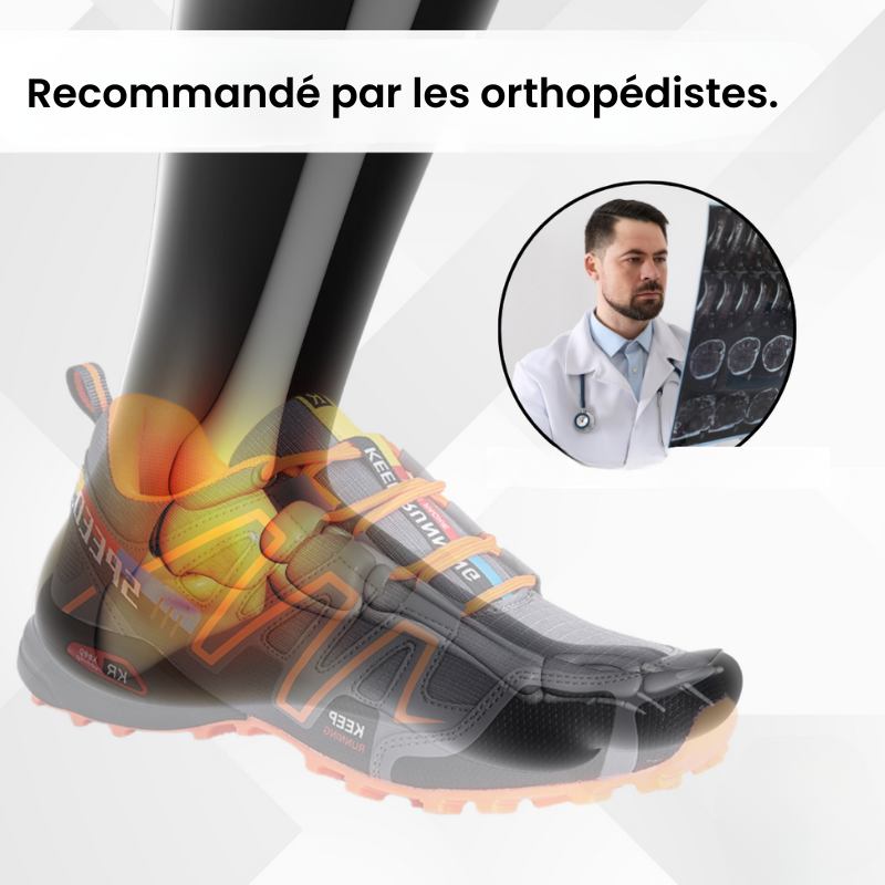 OrthoTrail - Chaussures Marche Confort Orthopédique - Adhérence Parfaite