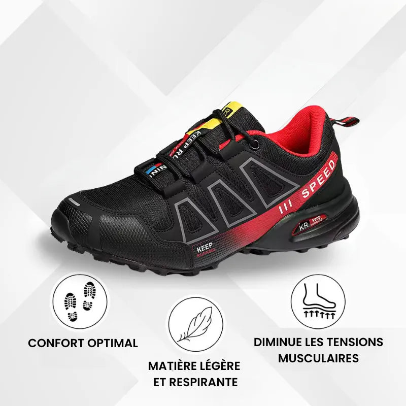 OrthoTrail - Chaussures Marche Confort Orthopédique - Adhérence Parfaite