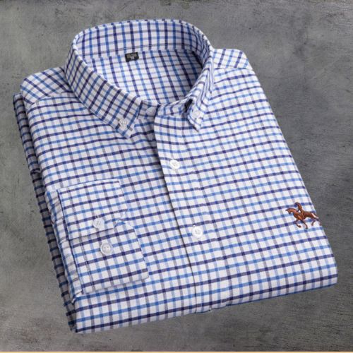Chemise Classique Rayée - Élégante avec Broderie