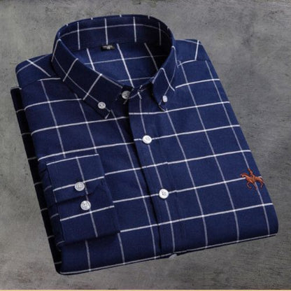 Chemise Classique Rayée - Élégante avec Broderie