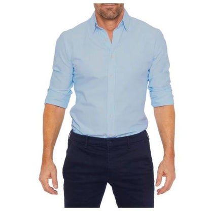 Chemise d'Automne Élégante pour Hommes - Confort Sans Repassage
