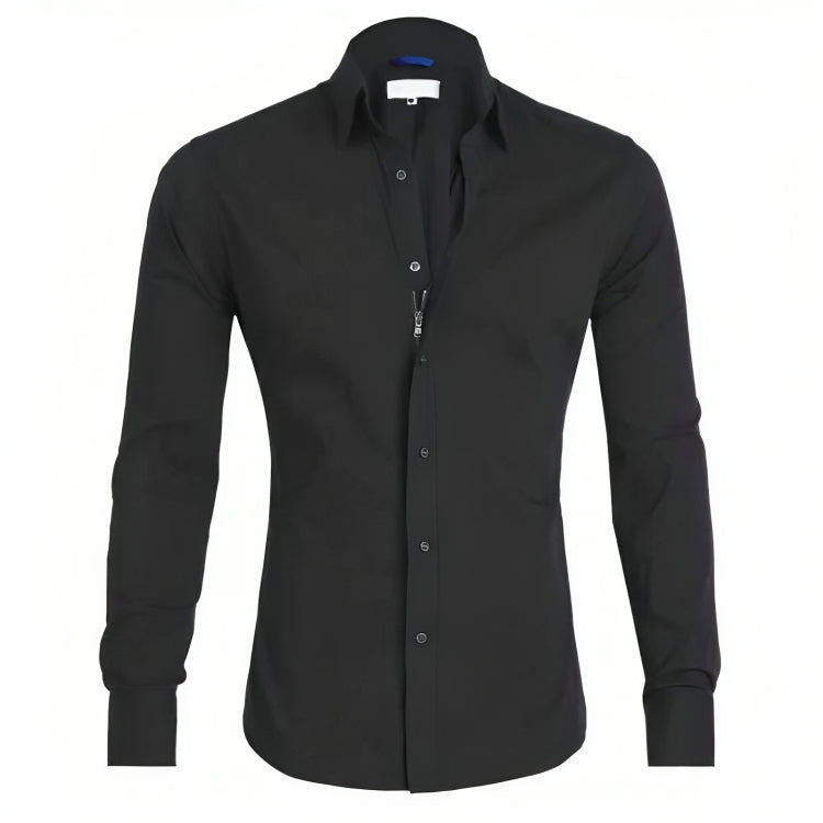 Chemise d'Automne Élégante pour Hommes - Confort Sans Repassage