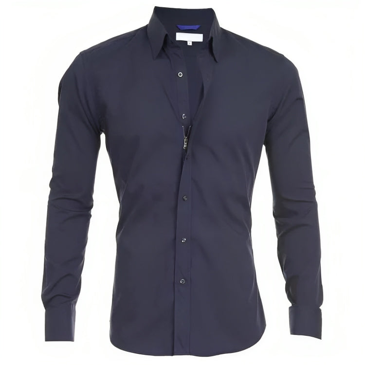 Chemise d'Automne Élégante pour Hommes - Confort Sans Repassage