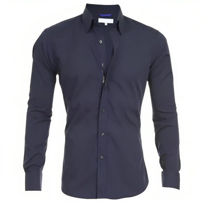 Chemise d'Automne Élégante pour Hommes - Confort Sans Repassage