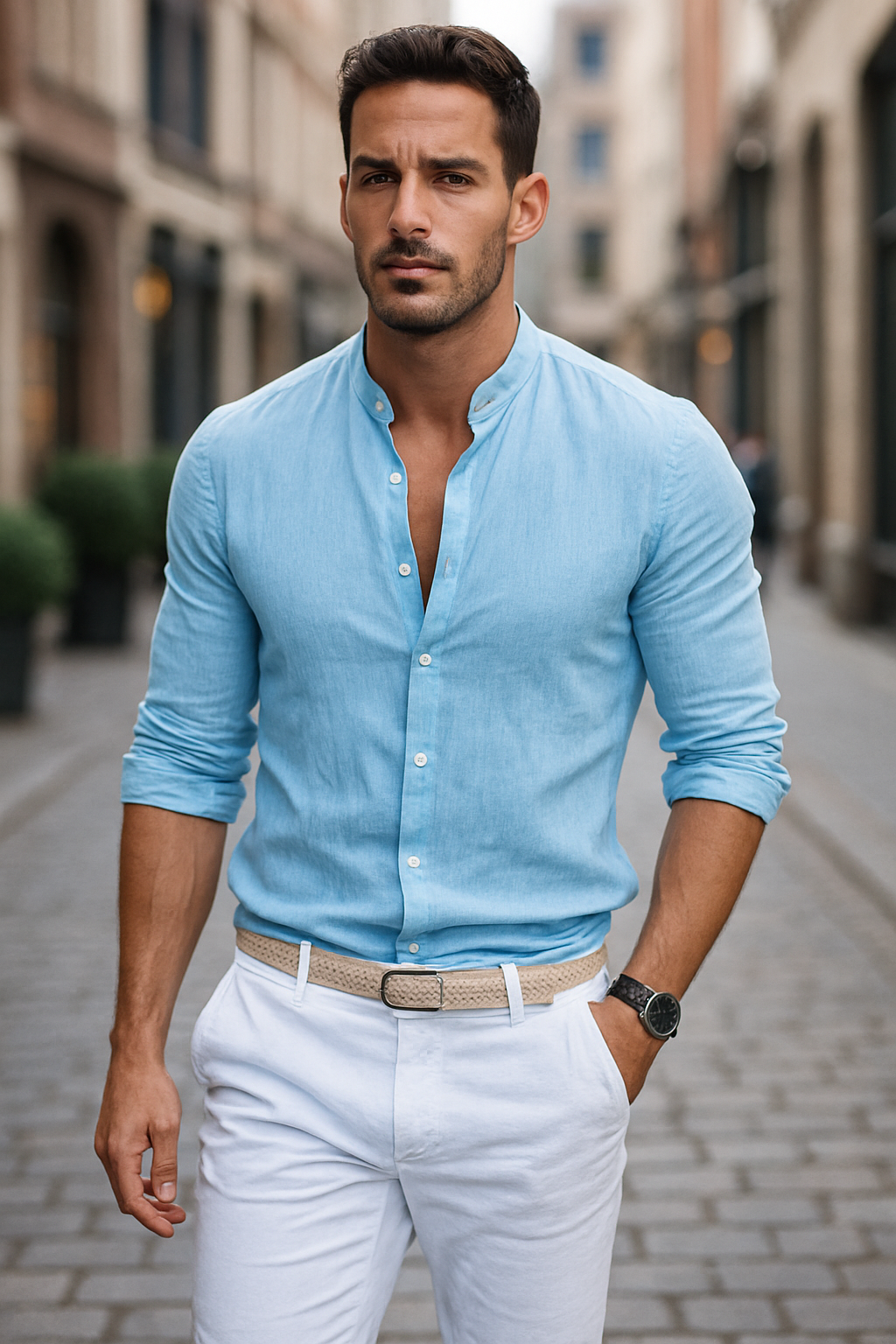 Chemise Élégante pour Hommes - Style Décontracté Chic Automne