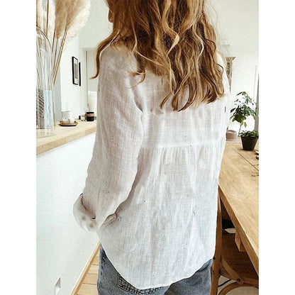 Chemise Élégante pour Femmes à Col – Confort Toute l'Année
