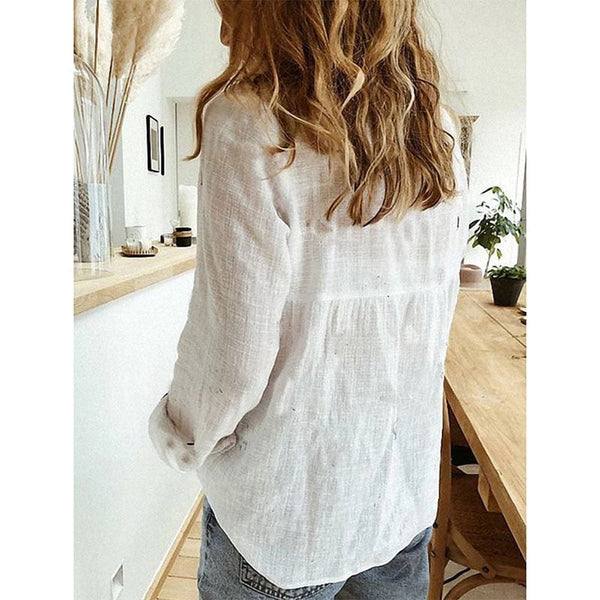Chemise Élégante pour Femmes à Col – Confort Toute l'Année