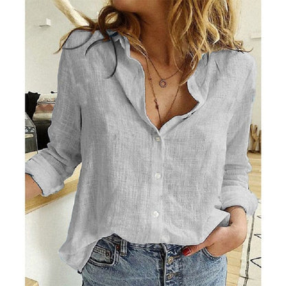Chemise Élégante pour Femmes à Col – Confort Toute l'Année