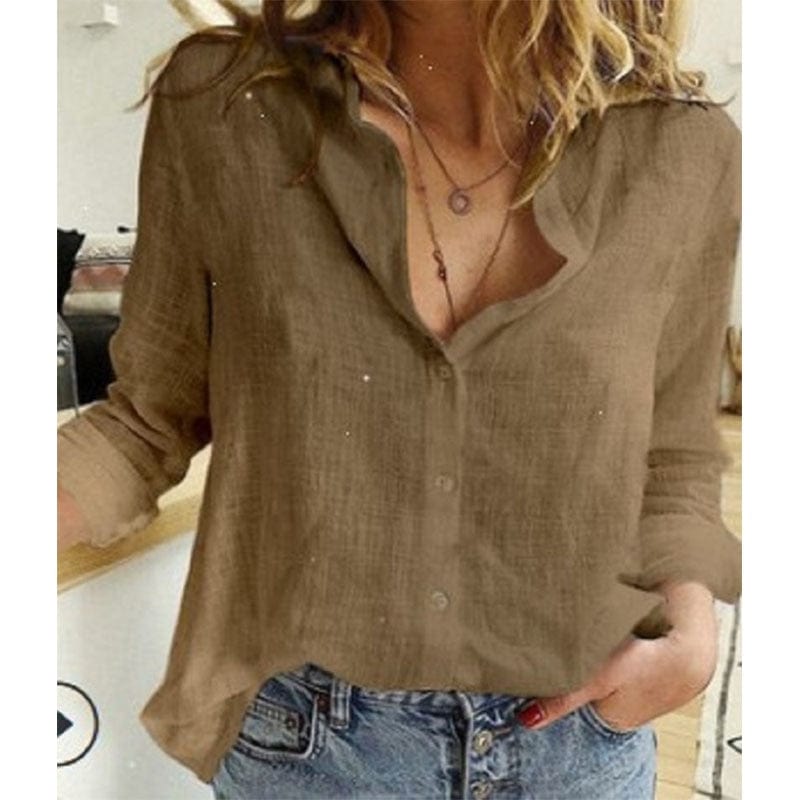 Chemise Élégante pour Femmes à Col – Confort Toute l'Année
