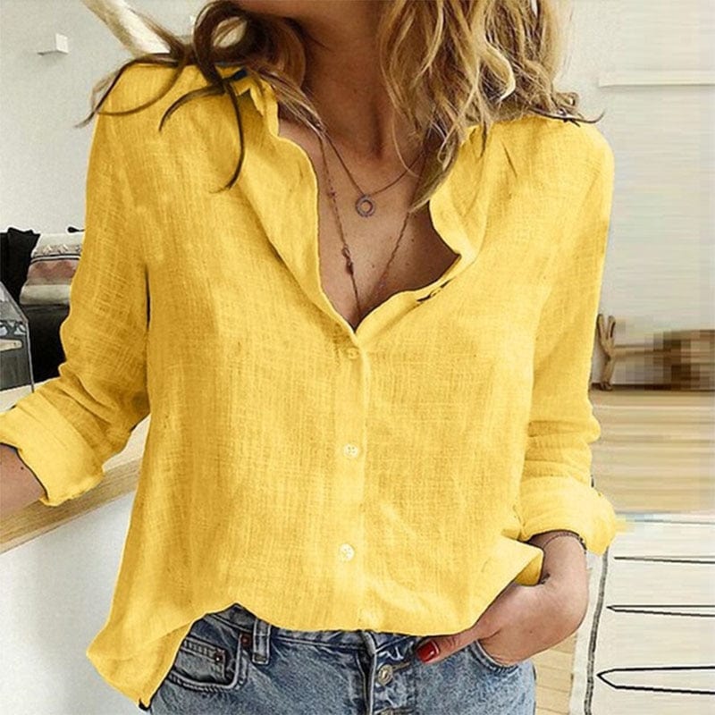 Chemise Élégante pour Femmes à Col – Confort Toute l'Année