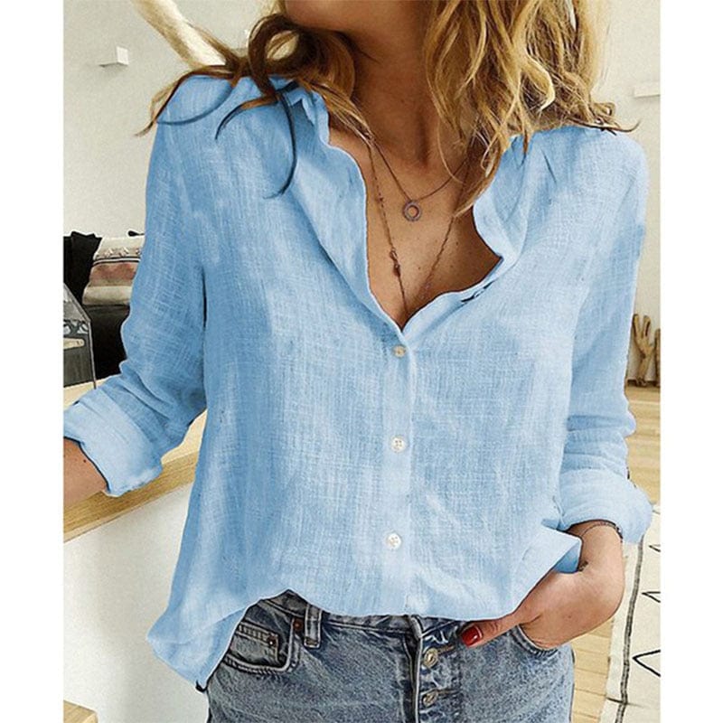 Chemise Élégante pour Femmes à Col – Confort Toute l'Année