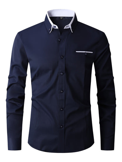 Chemise Stretch pour Hommes – Style Moderne & Confort