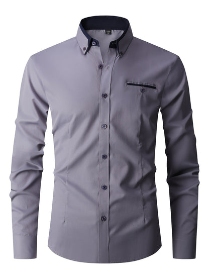 Chemise Stretch pour Hommes – Style Moderne & Confort