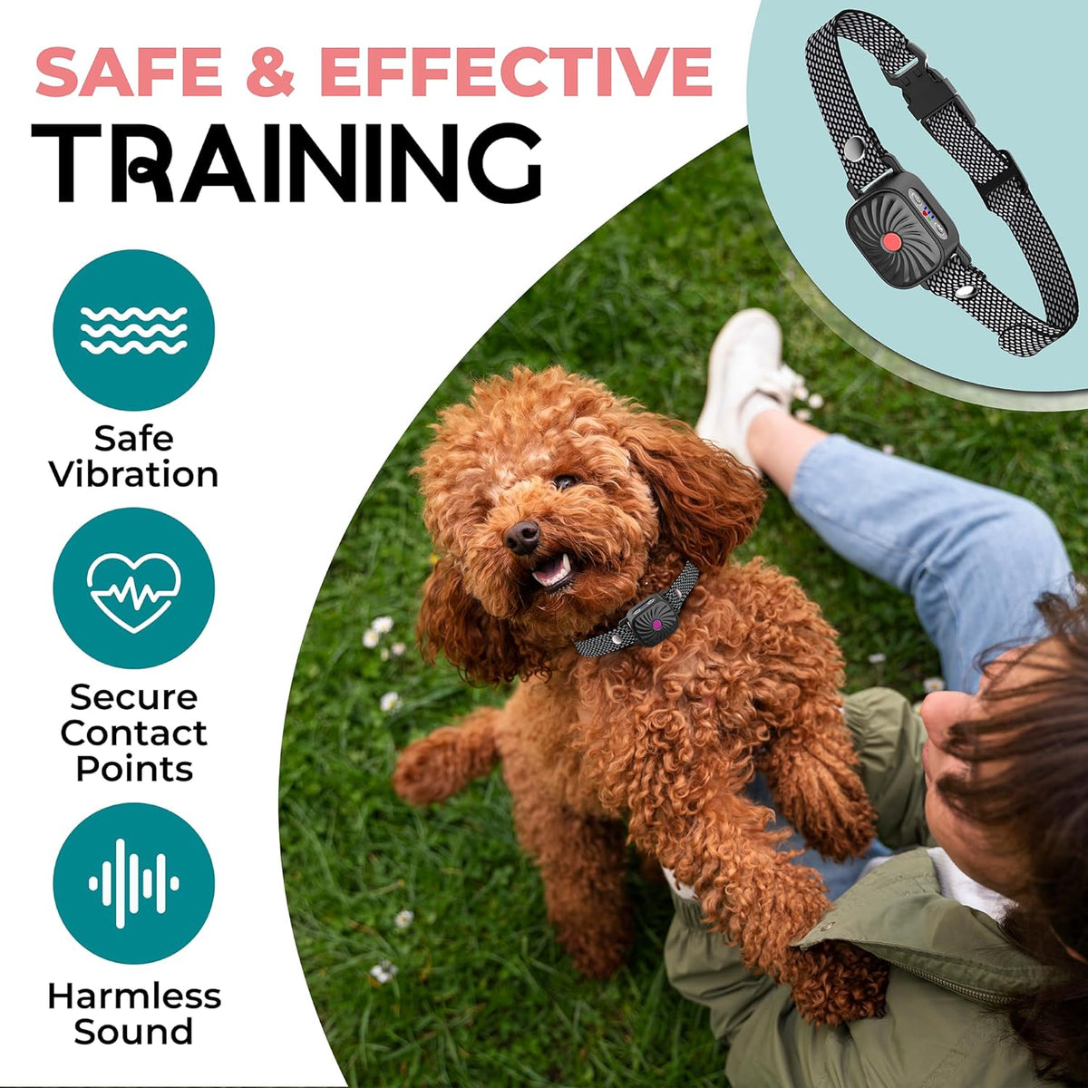 Collier Anti-Aboiement - PetSilence - Solution Douce pour Chien