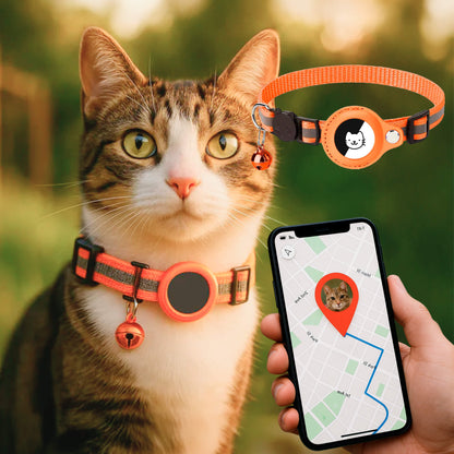 Collier GPS pour chats - Sécurité Réfléchissante et Confort