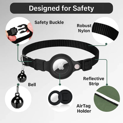 Collier GPS pour chats - Sécurité Réfléchissante et Confort
