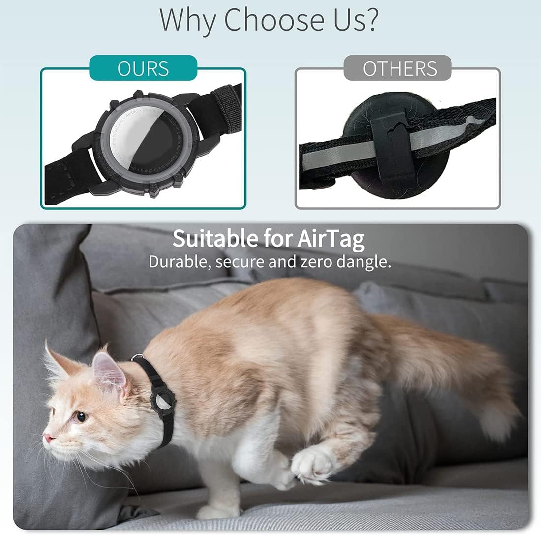 Collier GPS pour chats - Sécurité Réfléchissante et Confort