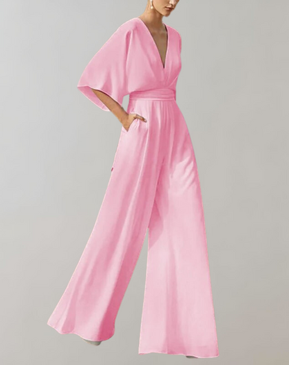 Combinaison Fluide Papillon Femme - Élégance Moderne