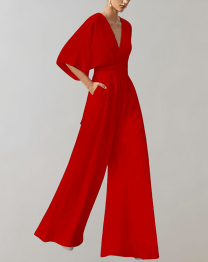 Combinaison Fluide Papillon Femme - Élégance Moderne