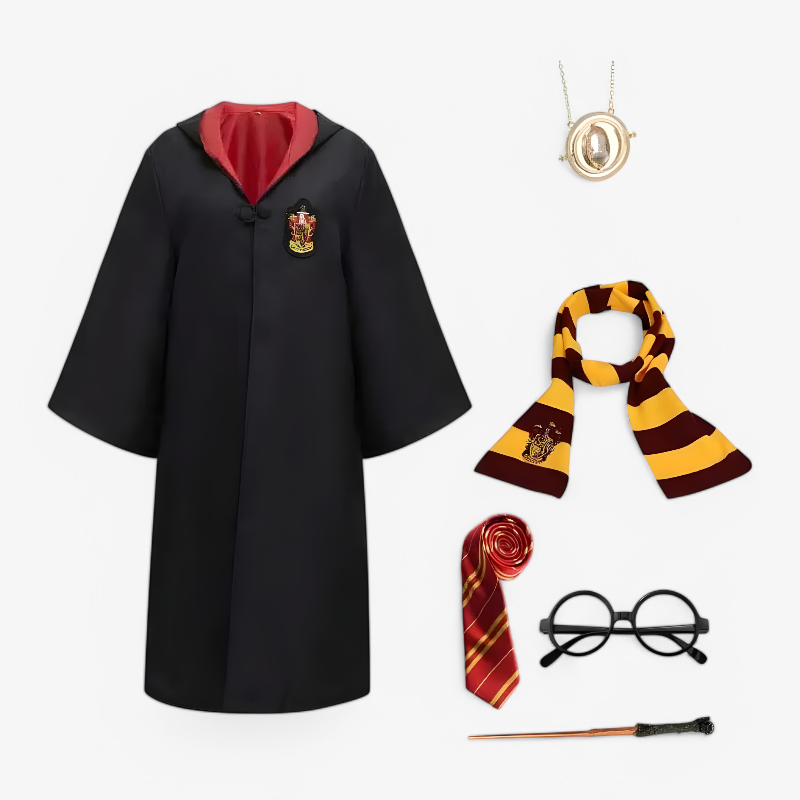 Déguisement Harry Potter - Ensemble Complet : Cape, Écharpe & Accessoires