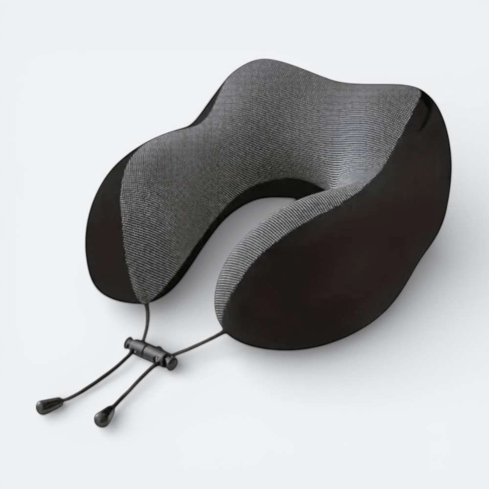 Coussin de Voyage avec Capuche Gris Pierre - | AïtaVia