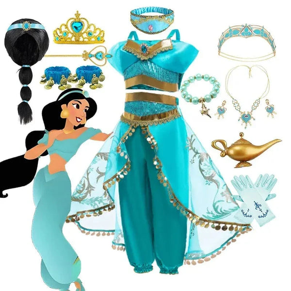 Déguisement Princesse Jasmine - Luxe Enfant - Costume Complet