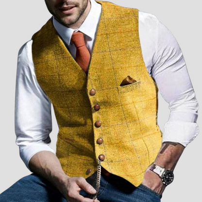 Gilet Sans Manches Habillé - Élégance Polyvalente Hommes