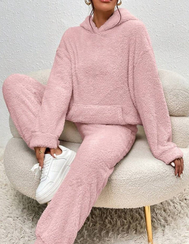 Ensemble Femme Douillet : Hoodie & Jogging Confortable pour la Détente