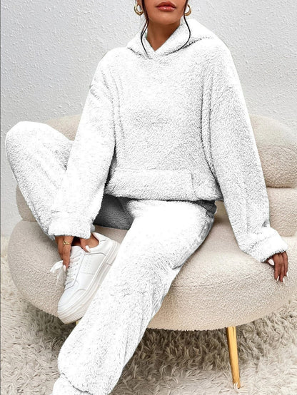 Ensemble Femme Douillet : Hoodie & Jogging Confortable pour la Détente