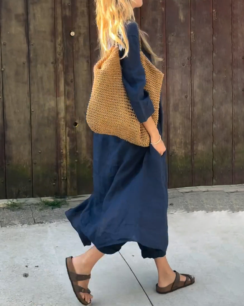 Ensemble Tunique & Pantalon Femme – Élégance Décontractée d'Été