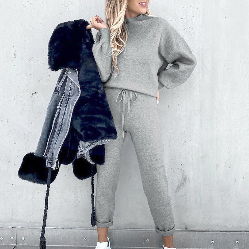 Ensemble survêtement femme chic et confortable deux pièces