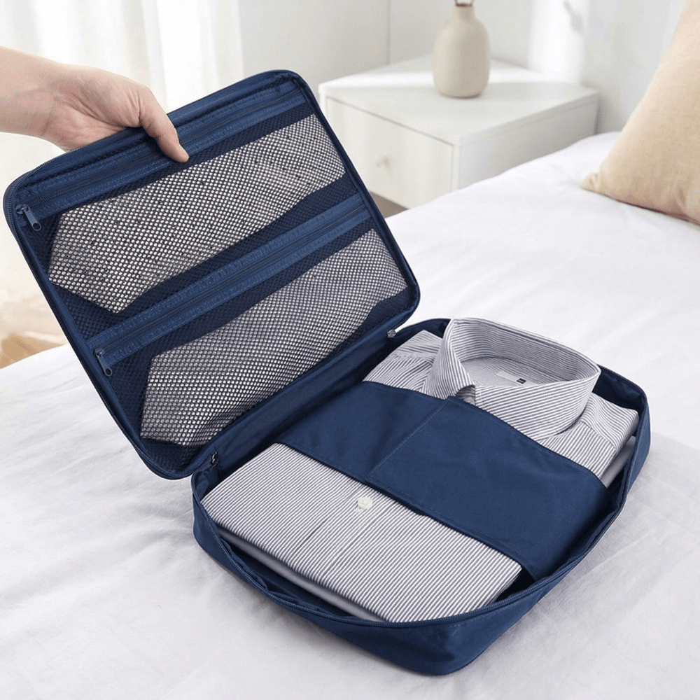 Etui pour Chemise Voyage Bordeaux Foncé - | AïtaVia