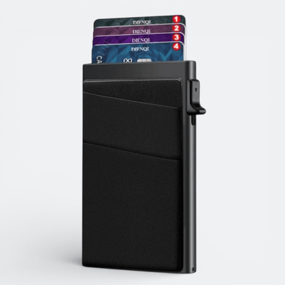 Etui Protège Carte Bancaire Noir Charbon - | AïtaVia