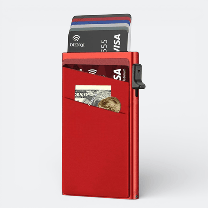 Etui Protège Carte Bancaire Rouge Vif - | AïtaVia