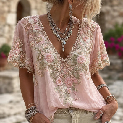 Florène – Blouse Femme Brodée