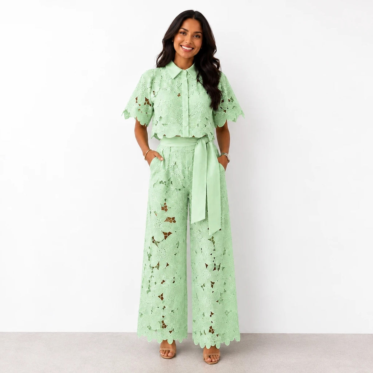 Florène – Ensemble Dentelle Florale Femme