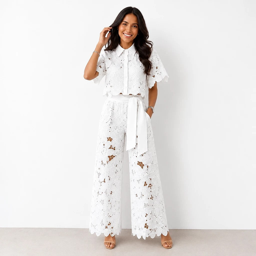 Florène – Ensemble Dentelle Florale Femme
