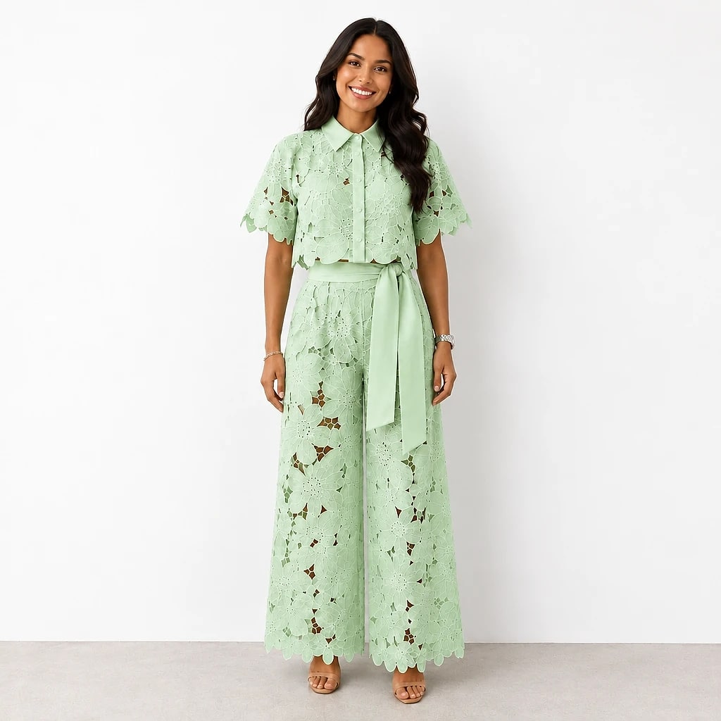 Florène – Ensemble Dentelle Florale Femme