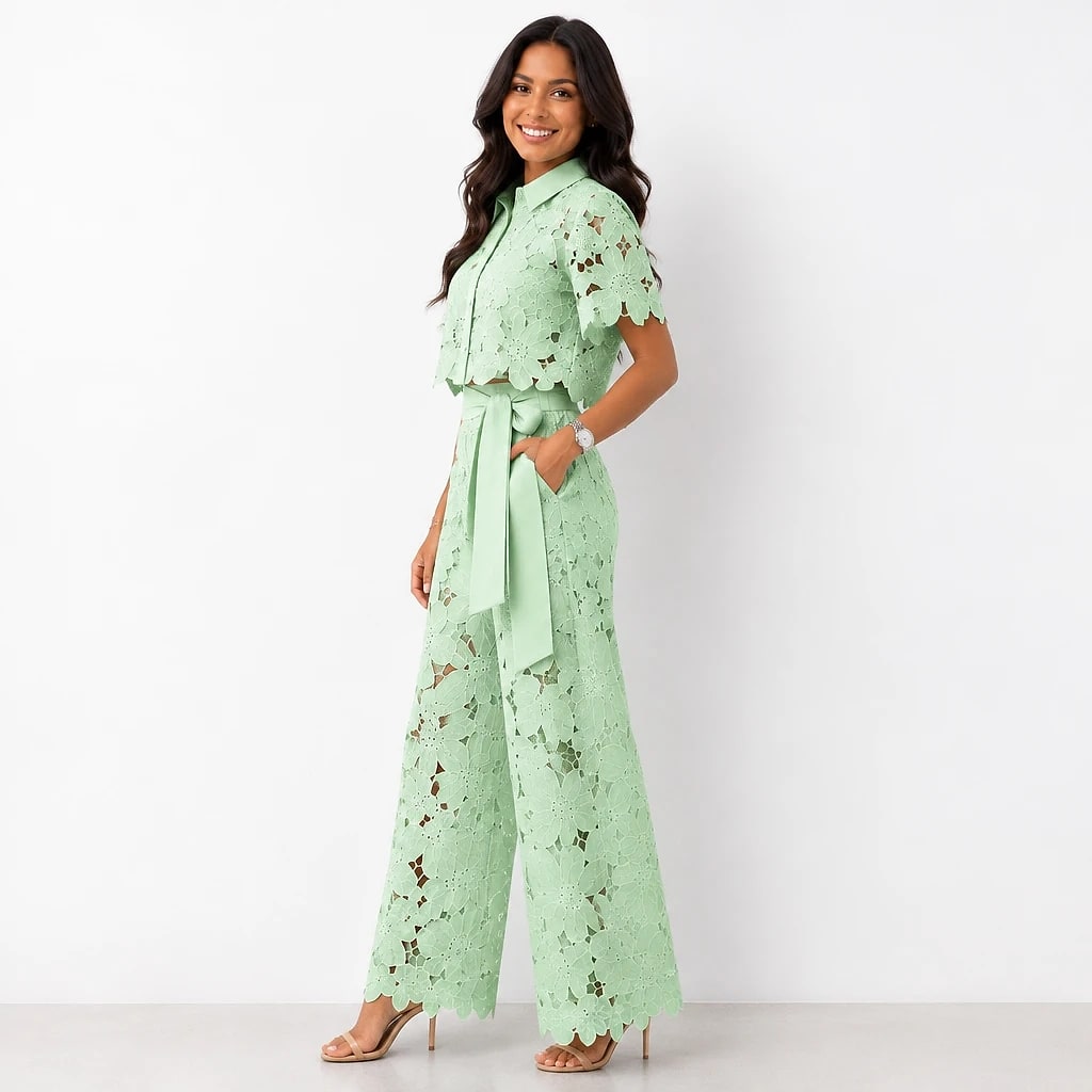 Florène – Ensemble Dentelle Florale Femme