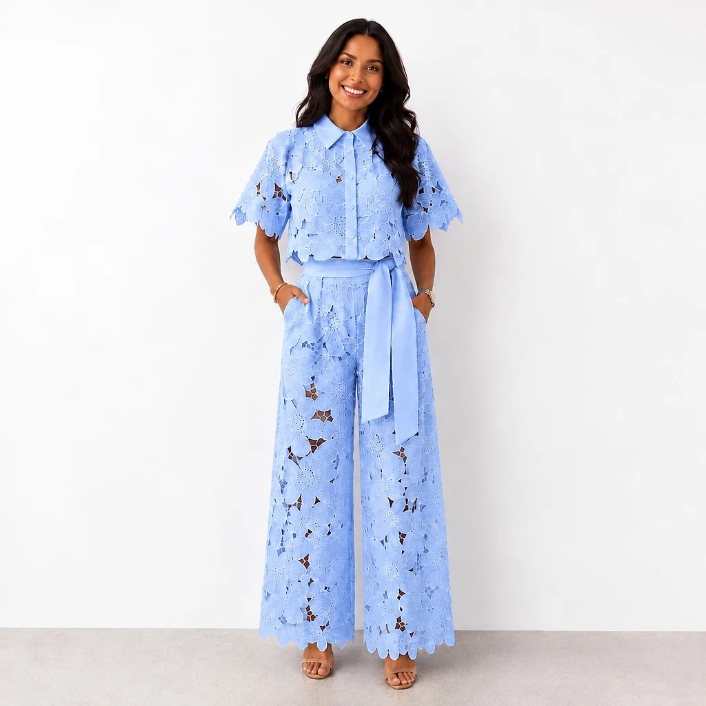 Florène – Ensemble Dentelle Florale Femme