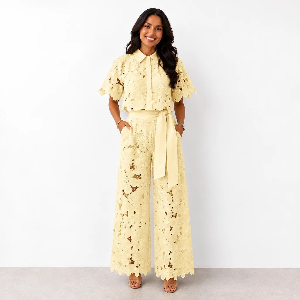 Florène – Ensemble Dentelle Florale Femme