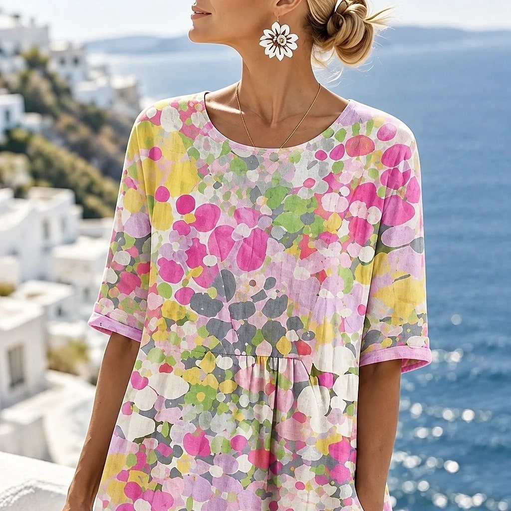 Florène – Robe Midi Femme Estivale