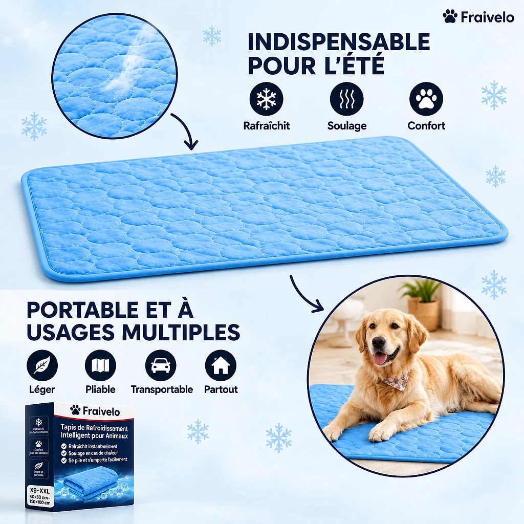 Fraivelo – Tapis Rafraîchissant Chien