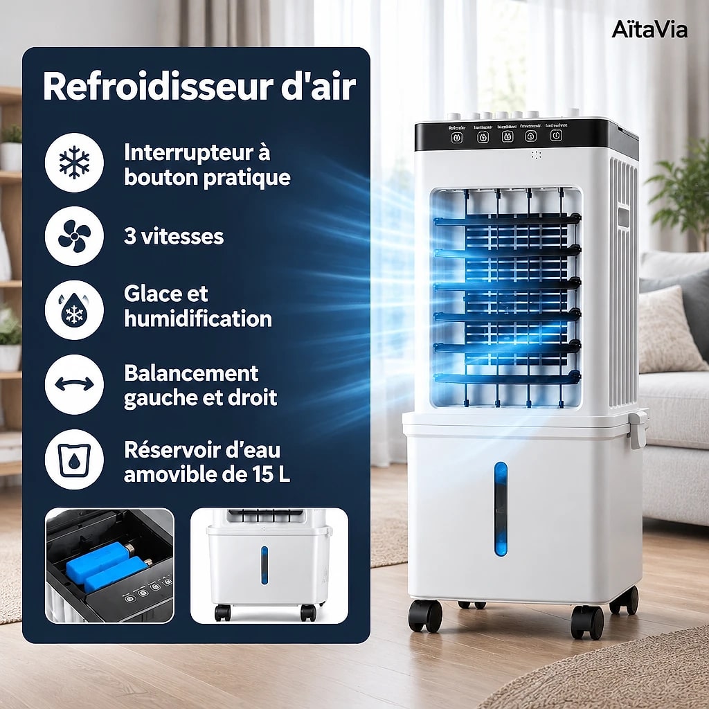 Fraîvora – Climatiseur Mobile 3-en-1